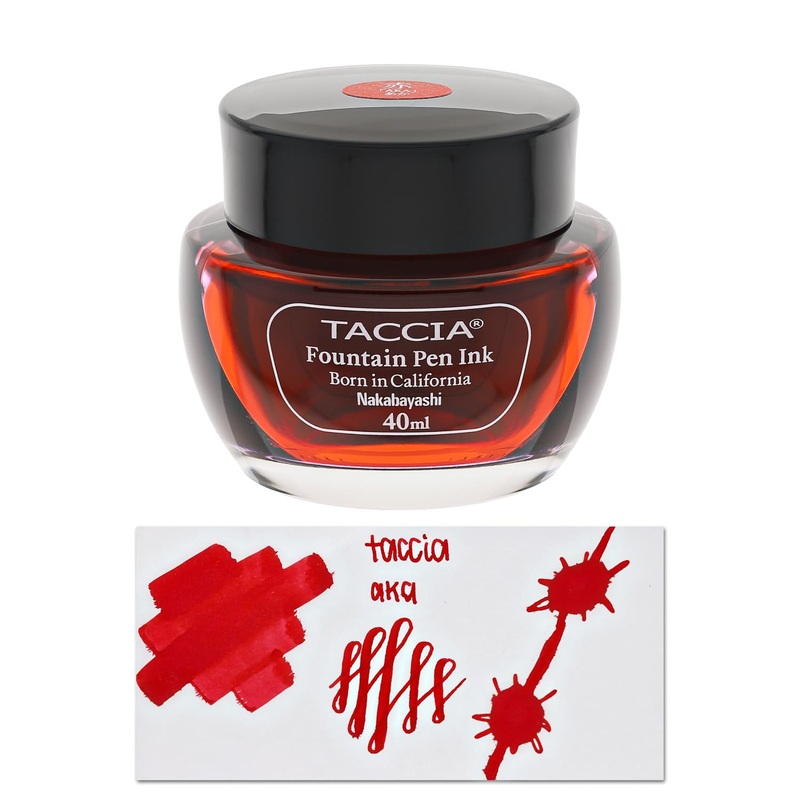 Taccia Bottled Ink in Aka Red – 40 mL