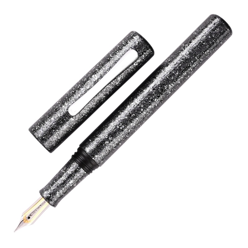 Taccia Granite Stone Fountain Pen – Black CT Extra Fine