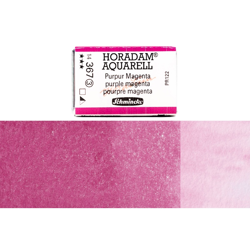 Horadam Watercolor Full Pan, #367 Purple Magenta