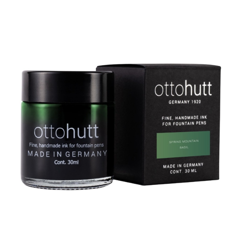 Otto Hutt Scented Spring Mountain Basil Ink Bottle, Green – 30ml