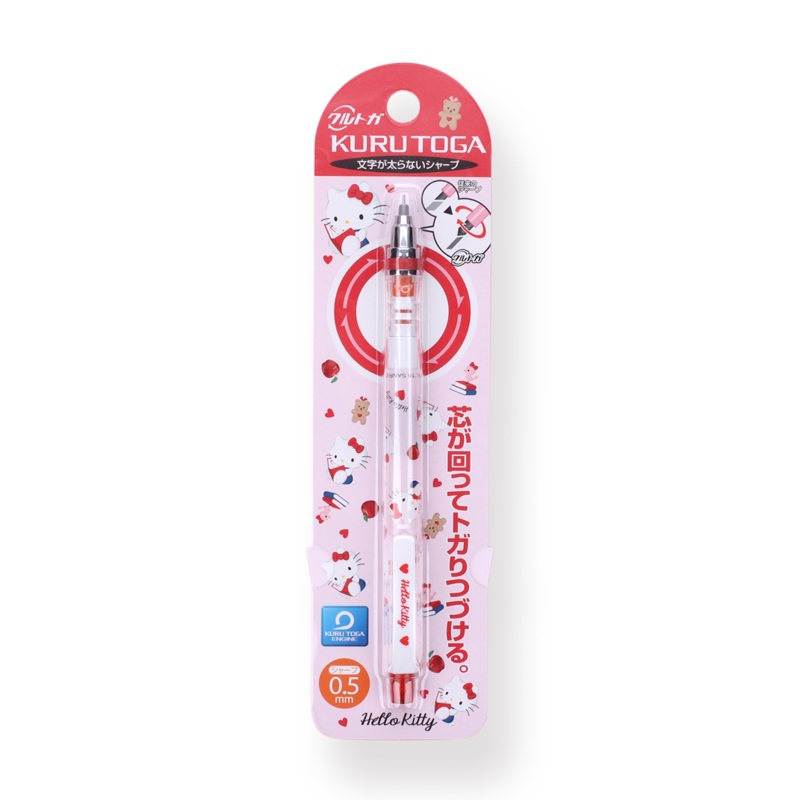 Uni-ball Kuru Toga x Sanrio Limited Edition Mechanical Pencil – 0.5 mm – Hello Kitty