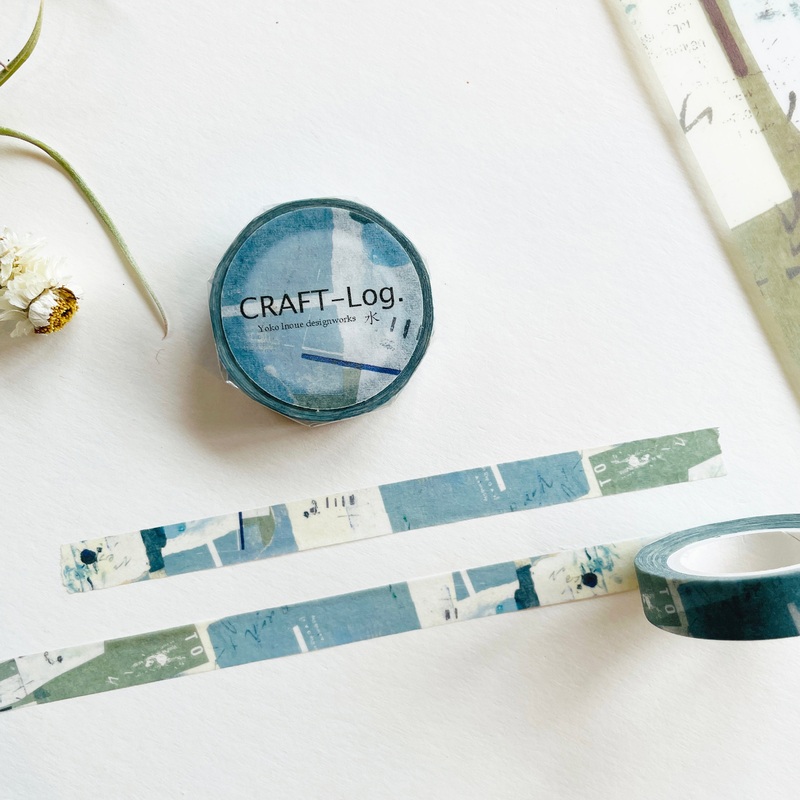 Yoko Inoue x niconeco Five Elements Washi Tape – Water(10mm)