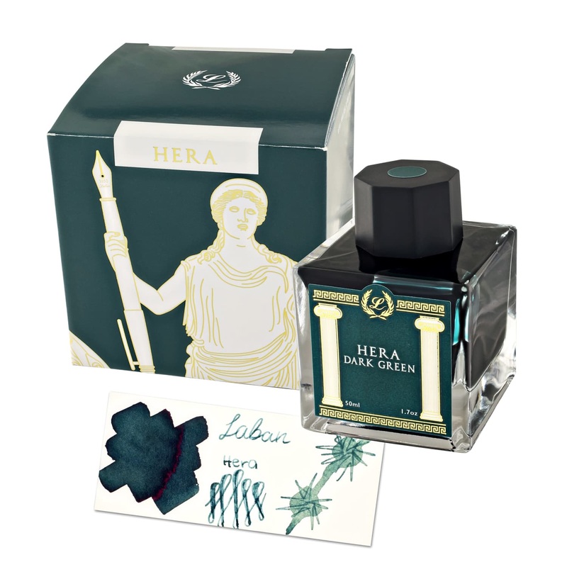 Laban Greek Mythology Bottled Ink in Hera Dark Green – 50ml