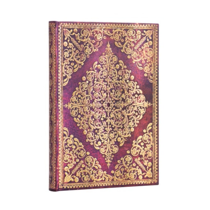 Paperblanks Diamond Rosette Viola Midi Notebook – Lined