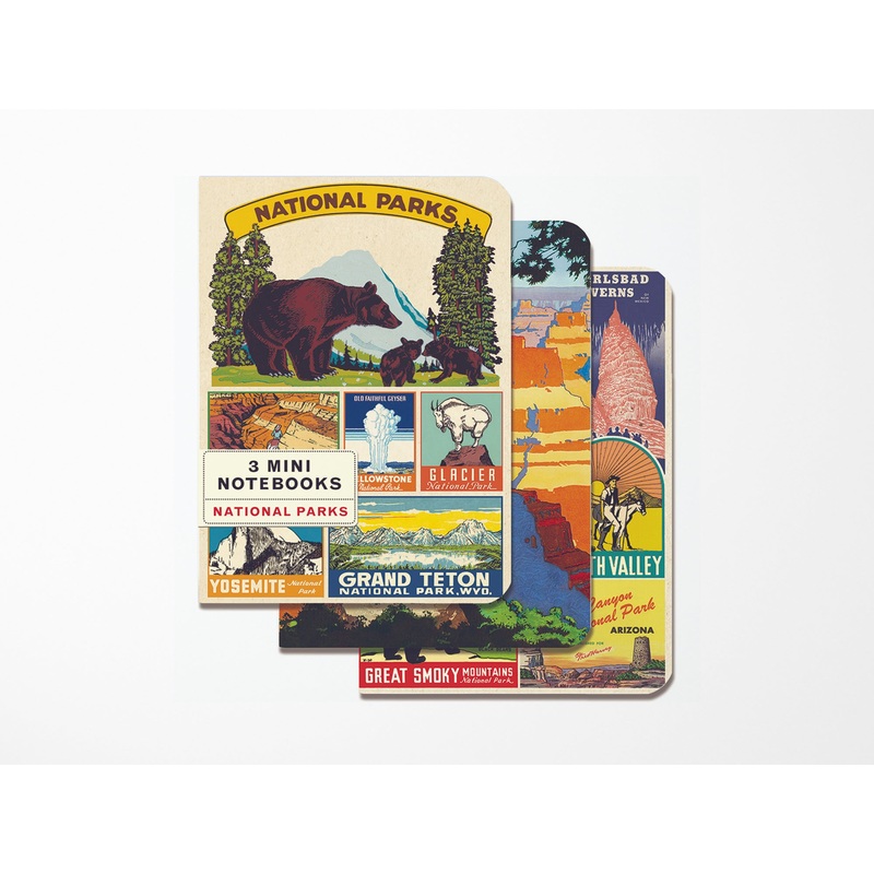 Cavallini Mini Vintage Notebooks Set of 3 – National Parks