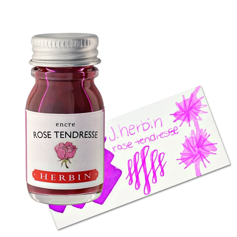 J. Herbin Rose Tendresse (Tenderness Pink) Bottled Fountain Pen Ink 30ml