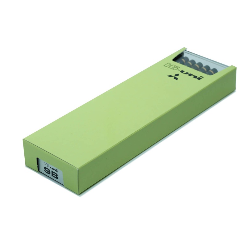 Mitsubishi Hi-Uni Graphite Pencil 9B, Set of 12