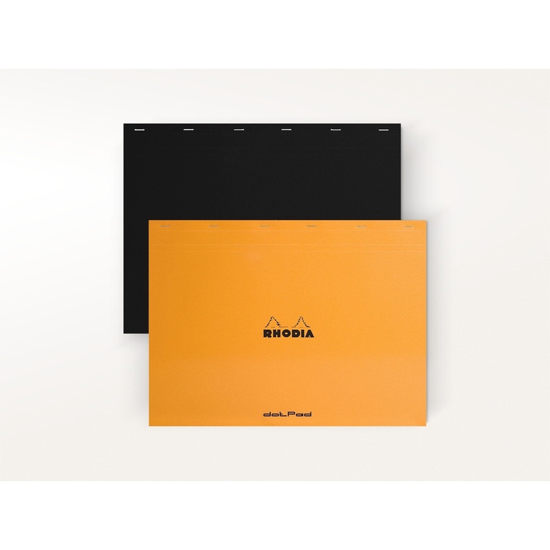 Rhodia Classic Notepad No 38 (16.5 x 12.5) Black Dotted