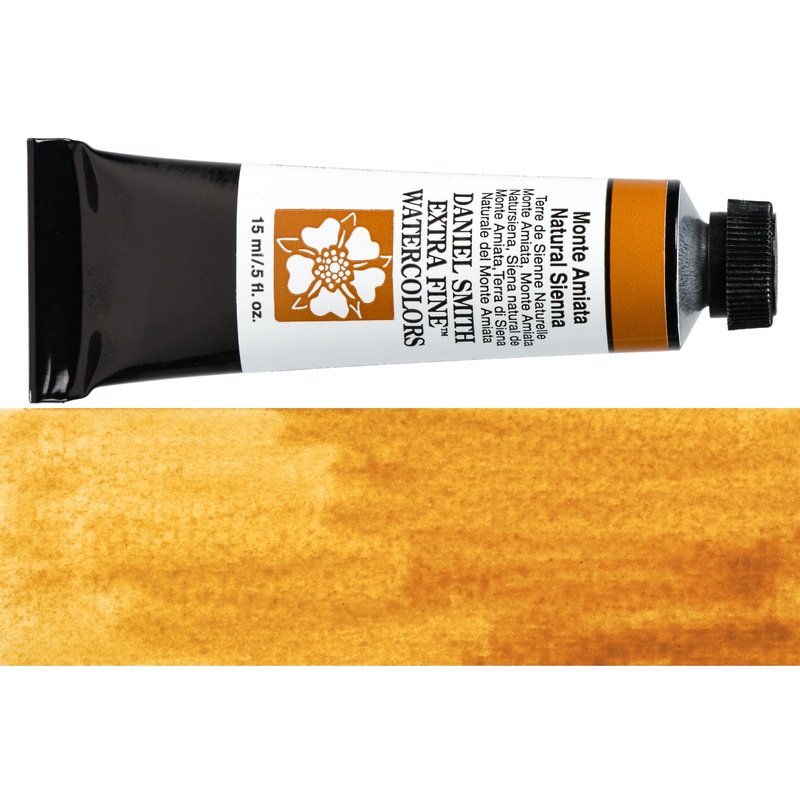 Daniel Smith Extra Fine Watercolor, 15 mL, Monte Amiata Natural Sienna