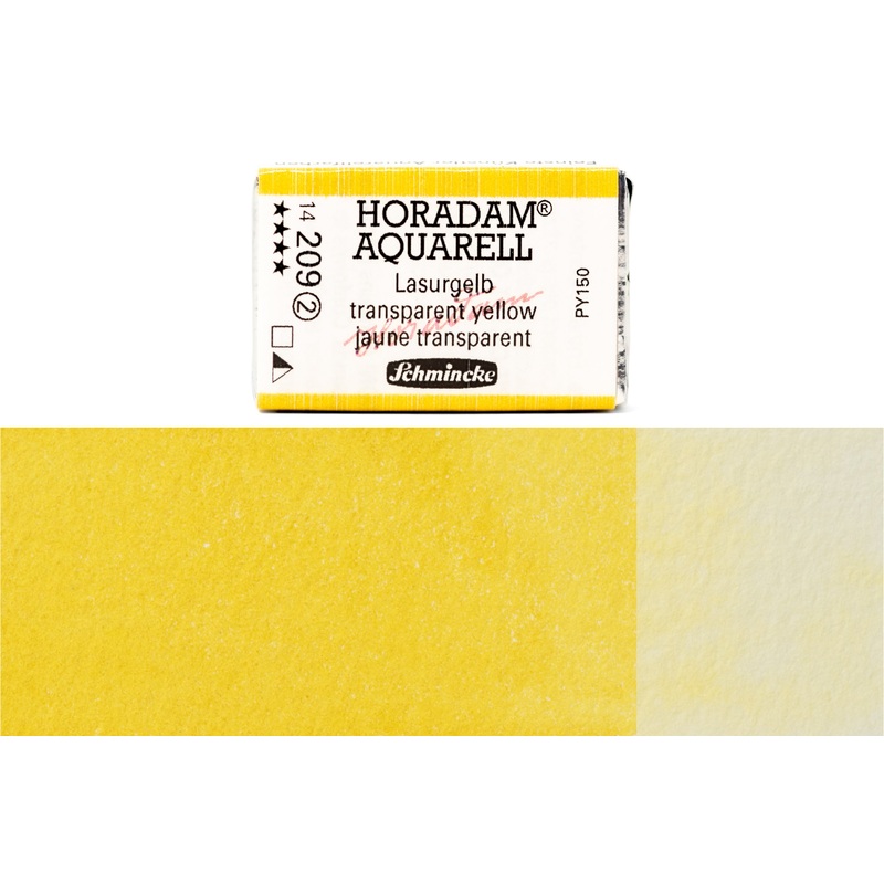 Horadam Watercolor Full Pan, #209 Transparent Yellow