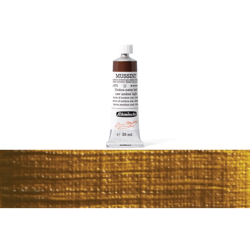 Mussini Oil Colors, 35 mL, #670 Raw Umber Light