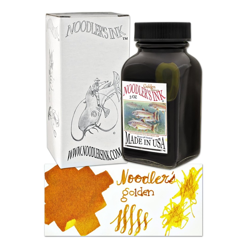 Noodler’s Golden Brown Fountain Pen Ink – 3oz Bottle