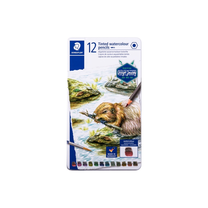 Tinted Graphite Pencils, Set of 12