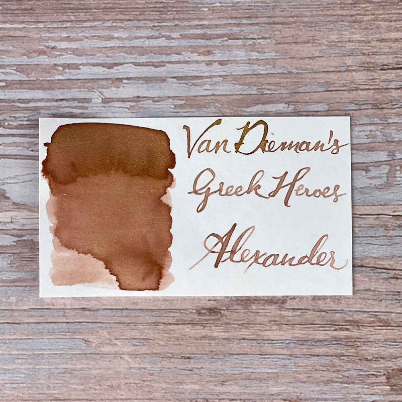 Van Dieman’s Greek Heroes – Alexander Shimmering 30ml Bottled Ink 30ml