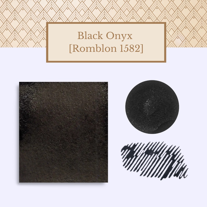 Vinta Inks 30ml Ink Bottle Black Onyx (Romblon 1582)