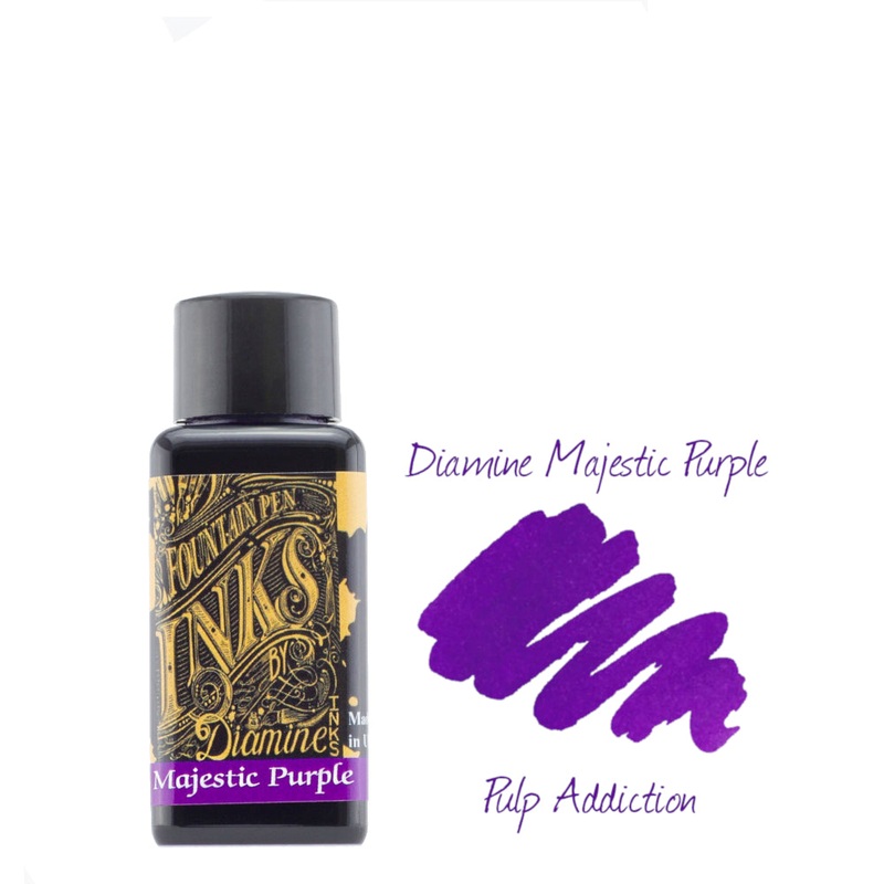 Diamine Fountain Pen Ink – Majestic Purple 30ml Bottle