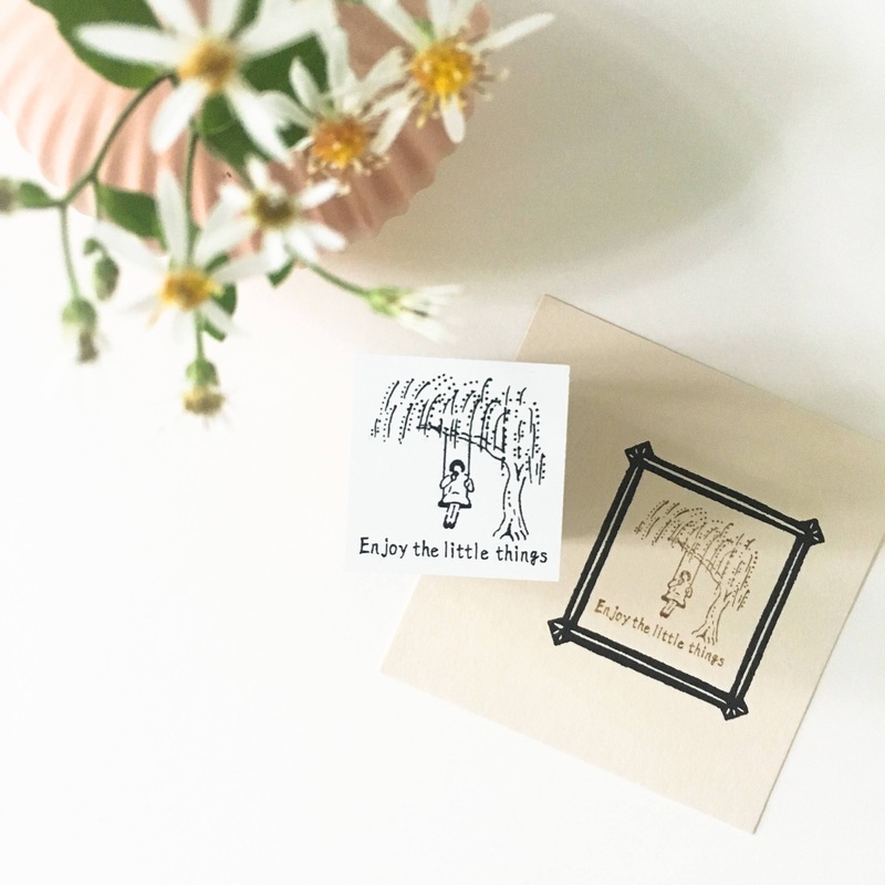 Rakui Hana x niconeco zakkaya Collaboration Stamp – Enjoy the little things