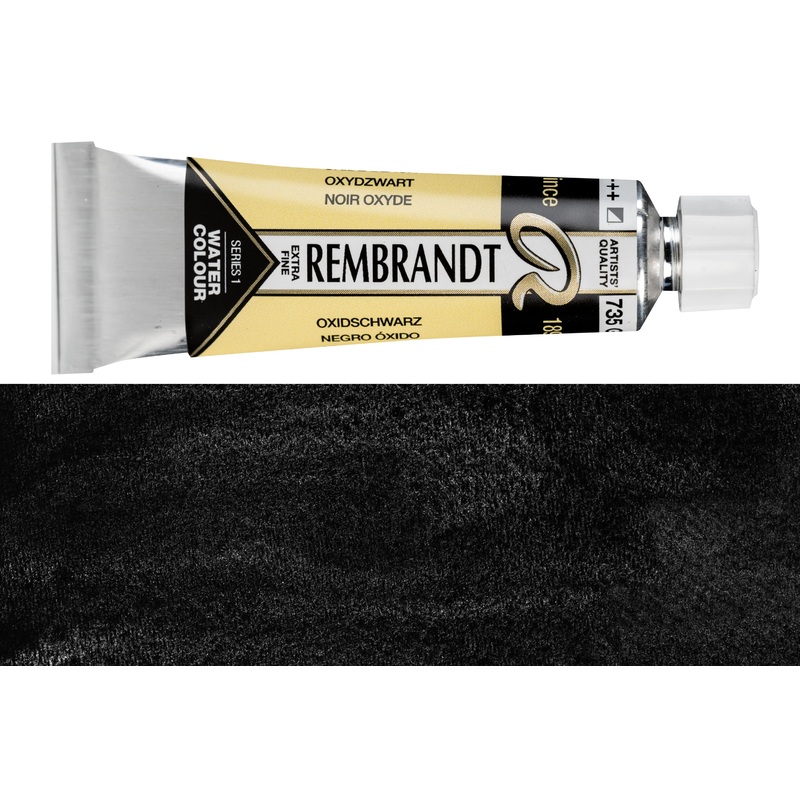 Rembrandt Watercolor, 10 mL, #735 Oxide Black