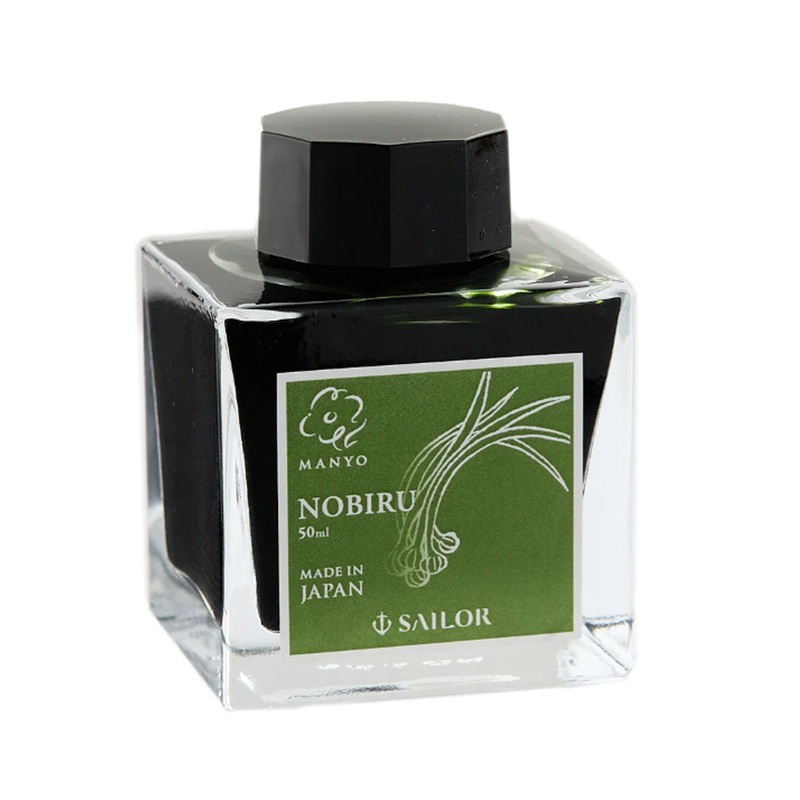 Sailor Manyo Nobiru Ink Bottle, Green – 50ml