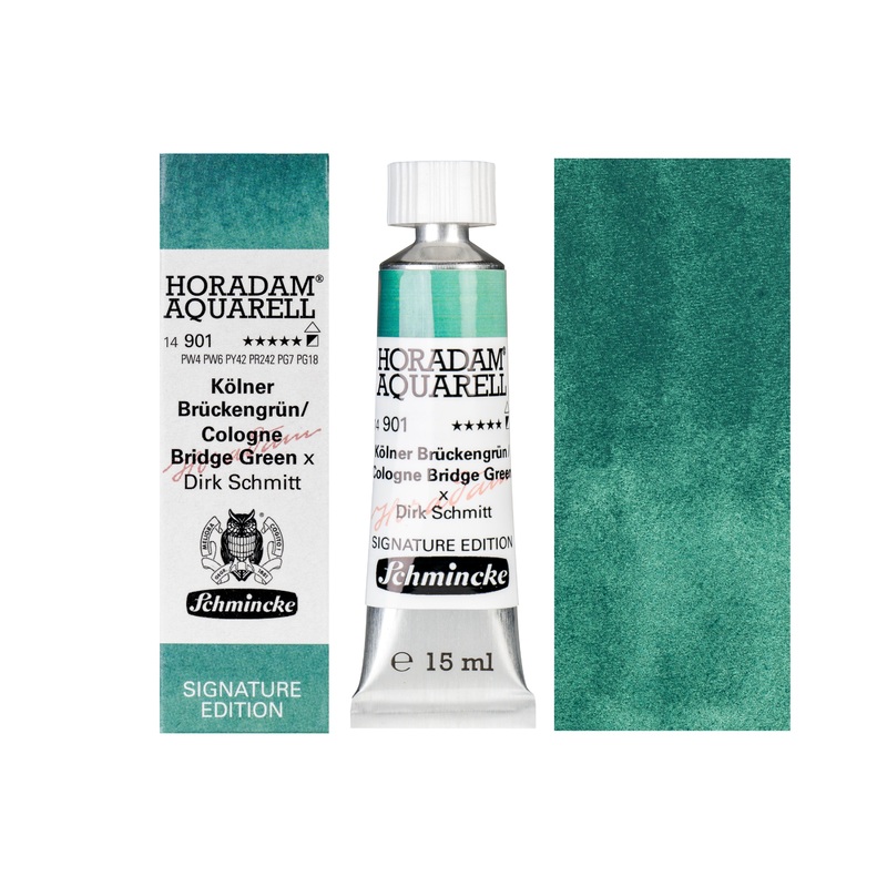 Schmincke Horadam Watercolors, Cologne Bridge Green (Signature Edition)