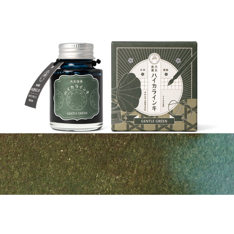 Taisho Roman Fountain Pen Ink, Gentle Green