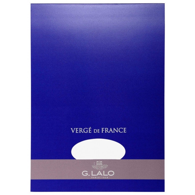 G. Lalo “Verge de France” Tablet, White, 50 Sheets, 8 1/4″ x 11 3/4″
