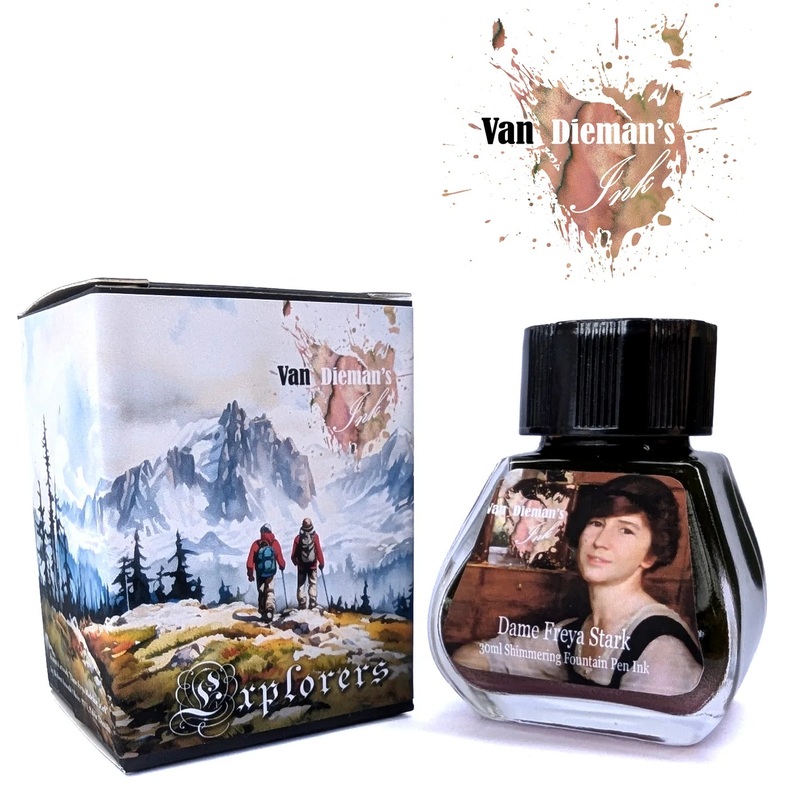 Van Dieman’s Explorers Fountain Pen Ink – Dame Freya Stark – Shimmering