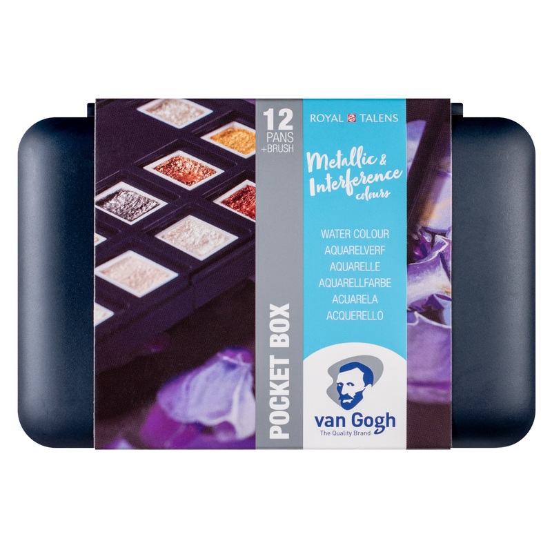 Van Gogh Watercolor, Metallic Set of 12