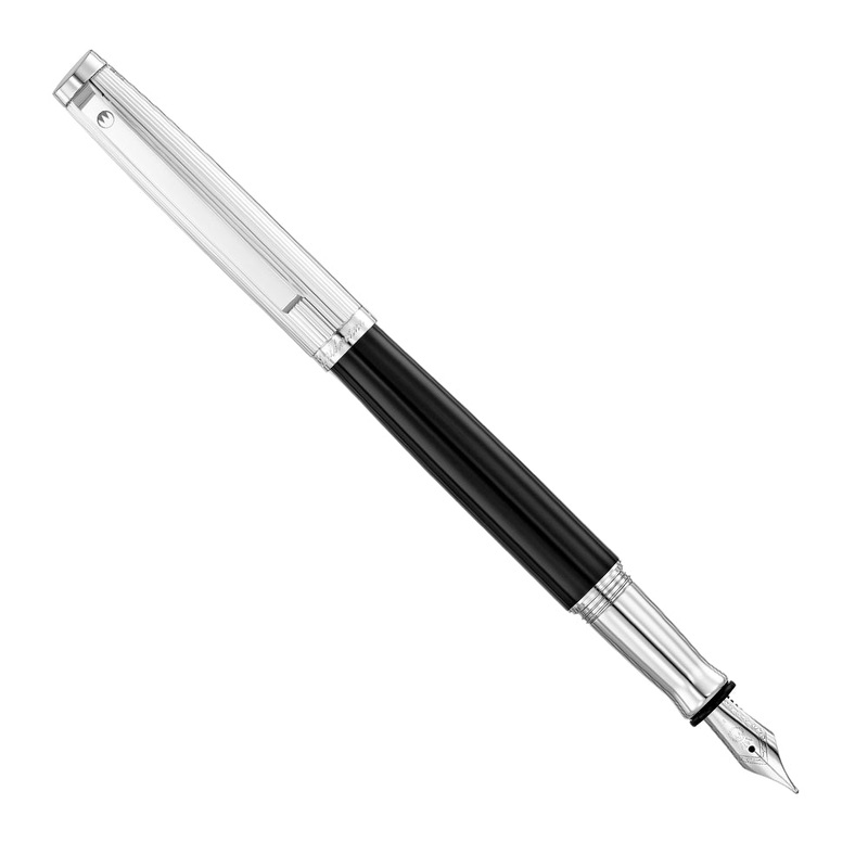 Waldmann Tuscany Fountain Pen (Steel Nib) – Black Lacquer Fine