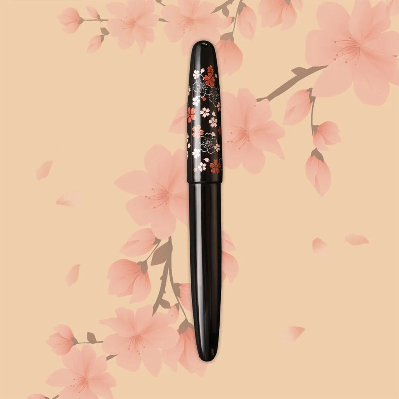 Dream Pen Echizen Urushi Omoide Sakura Jowo Stainless Steel Gold Fine