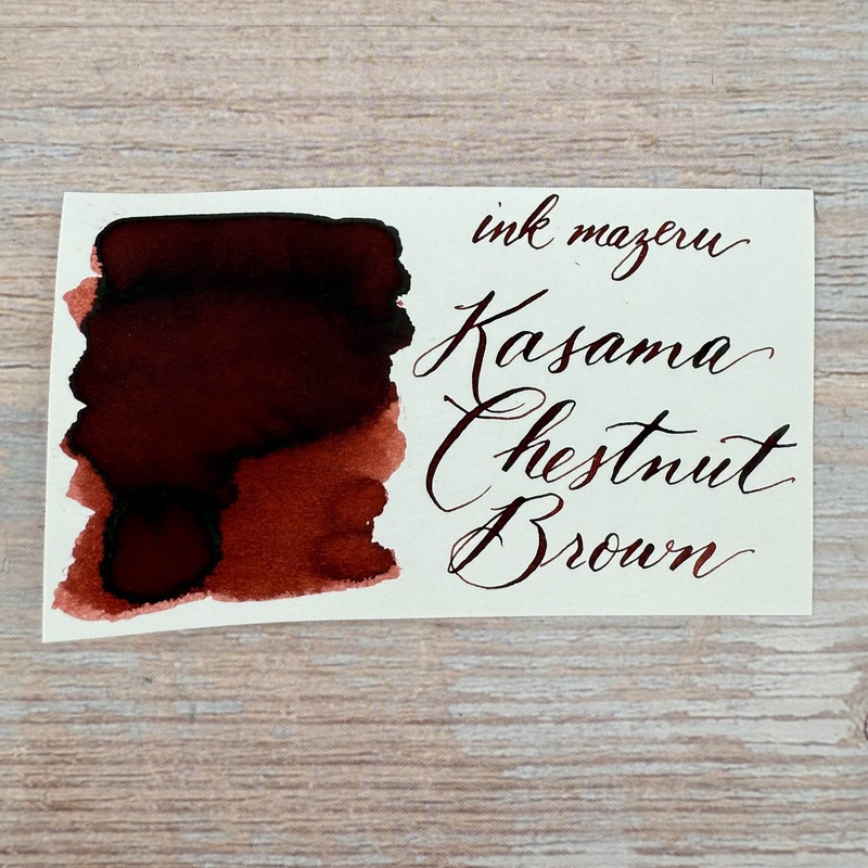 Ink Mazeru 18ml Bottled Ink – Kasama Chestnut Brown 18ml
