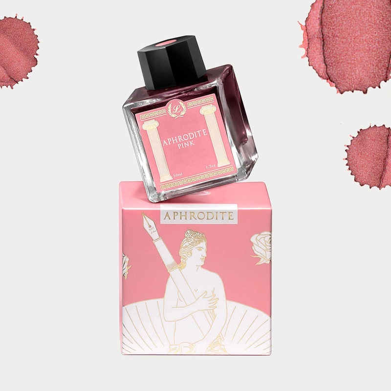 Laban Greek Mythology Ink Bottle, Aphrodite Pink – 50ml