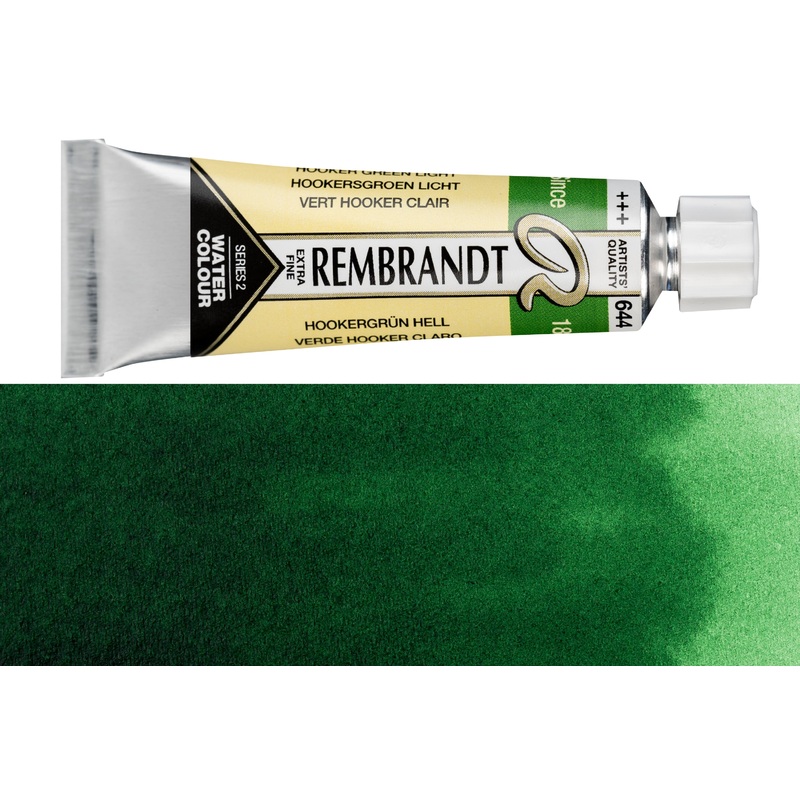 Rembrandt Watercolor, 10 mL, #644 Hooker Green Light