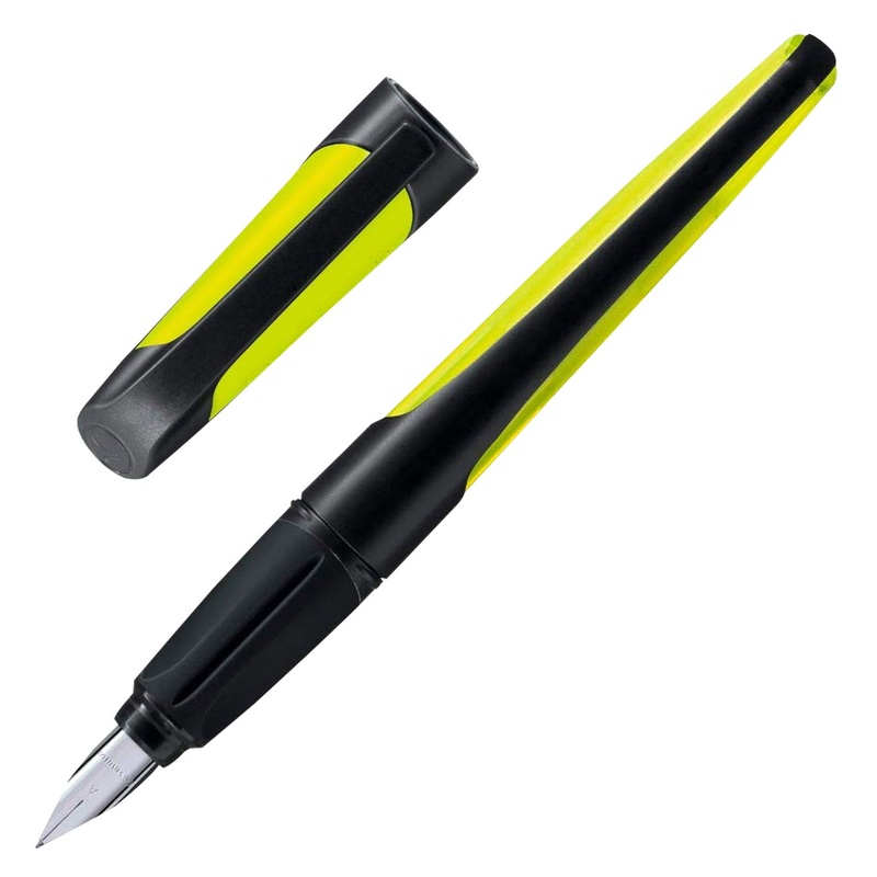 Stabilo Easy Buddy Fountain Pen – Black & Lime Medium