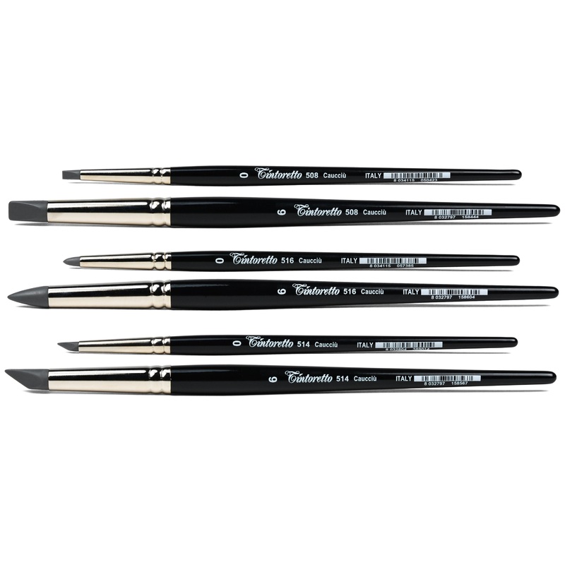 Caucci Rubber Brushes Series 508 (Chisel) #0