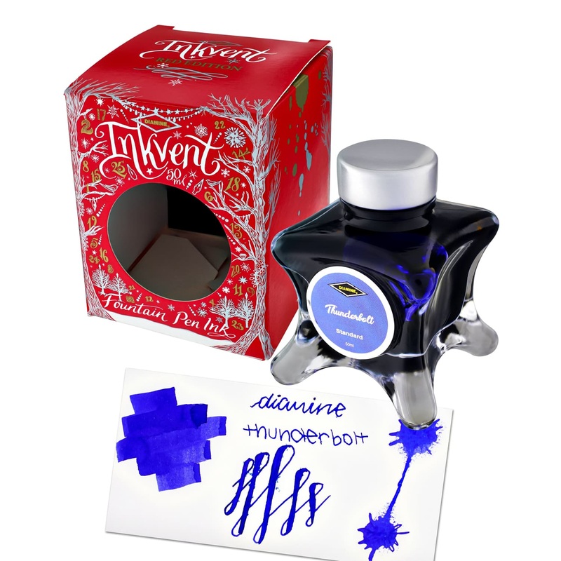 Diamine Inkvent Red Edition Standard Bottled Ink in Thunderbolt – 50 mL