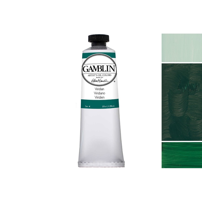 Gamblin Artist’s Oil Colors, Viridian 37 mL tube