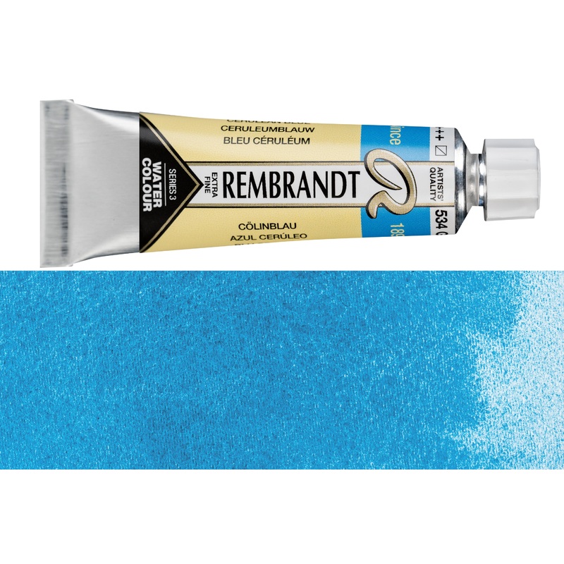 Rembrandt Watercolor, 10 mL, #534 Cerulean Blue (Cobalt)