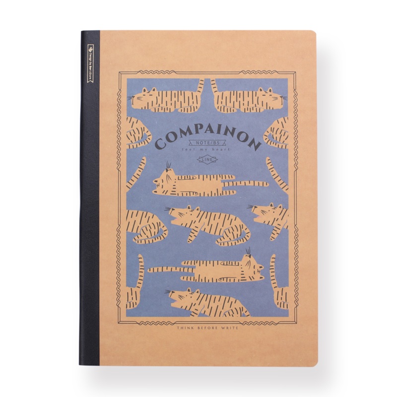 Animal Ruled Notebook – B5 – Striped Tiger