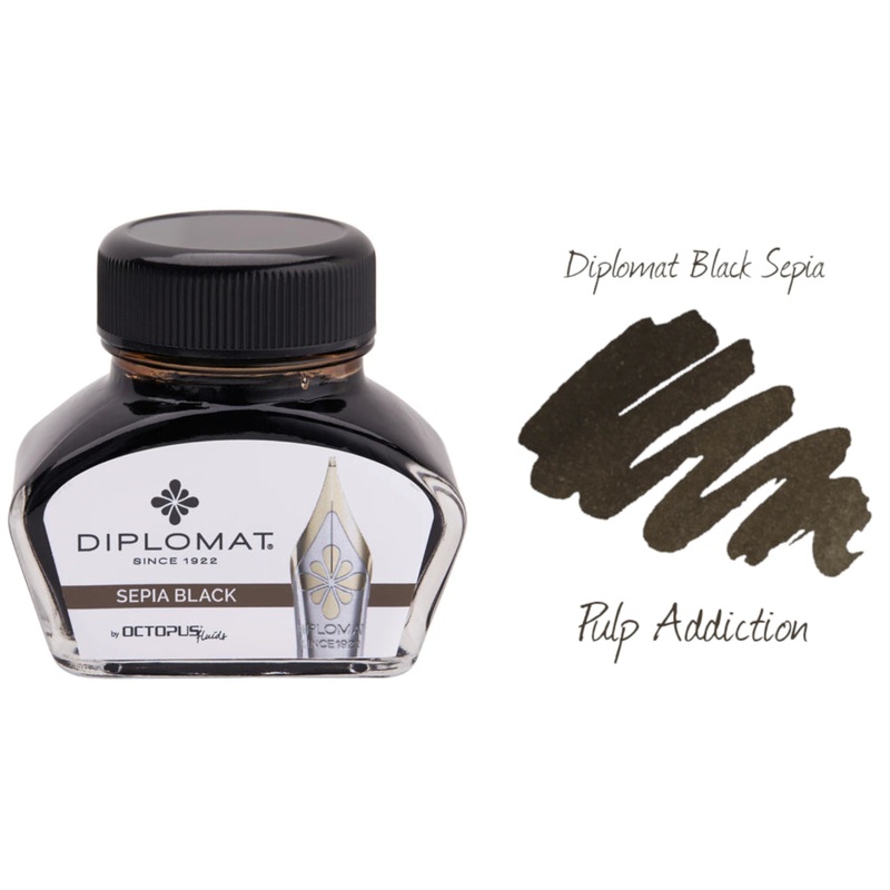 Diplomat Sepia Black Ink – 30ml