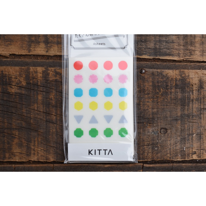 Kitta Portable Washi Tape – Seal – Plain Shapes