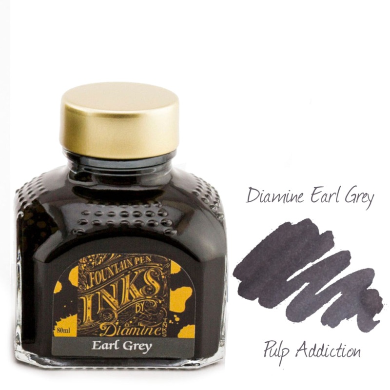 Diamine Fountain Pen Ink – Earl Grey 80ml Bottle