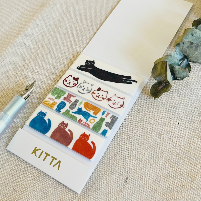 KITTA Washi Tape Pack – Colorful Cats