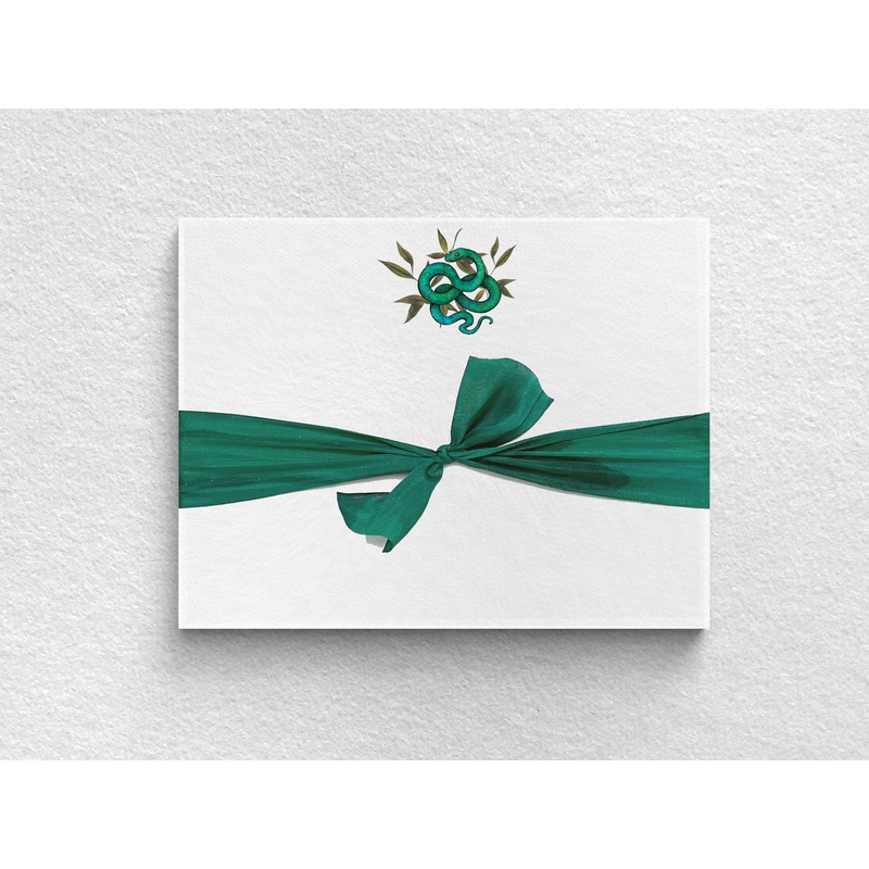 Year of the Snake Flat Notecards Set of 10