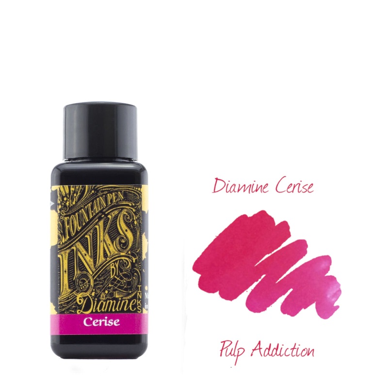 Diamine Fountain Pen Ink – Cerise 30ml Bottle