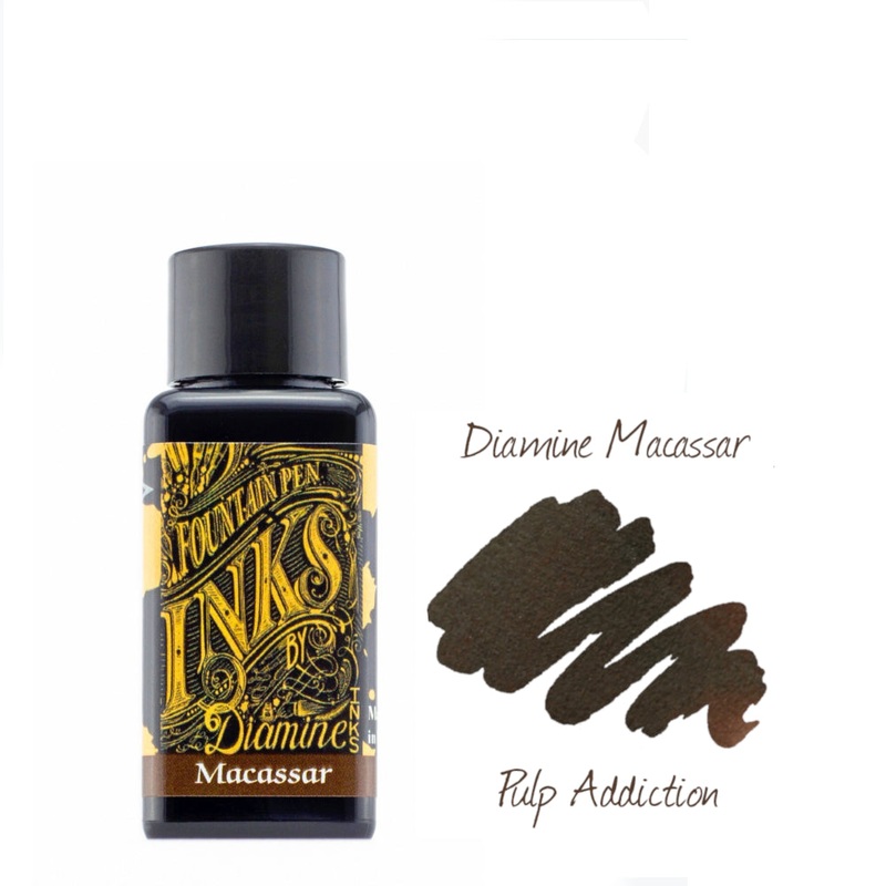 Diamine Fountain Pen Ink – Macassar 30ml Bottle