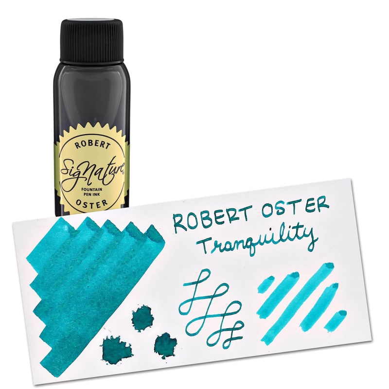 Robert Oster Bottled Ink in Tranquility Blue Green – 50 mL