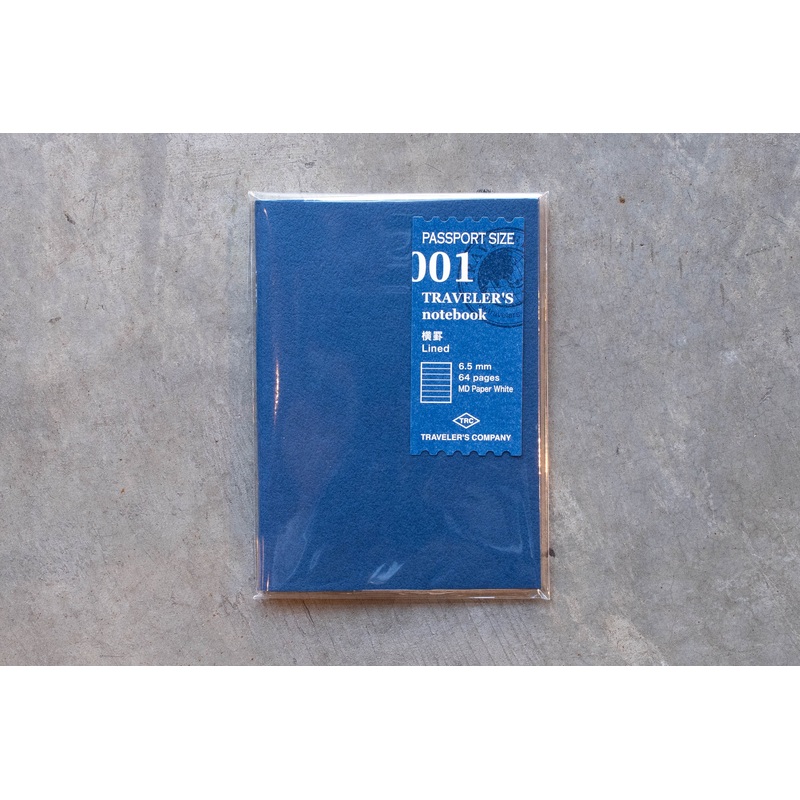 Traveler’s Notebook Refill #001: MD Paper, Lined, Passport Size