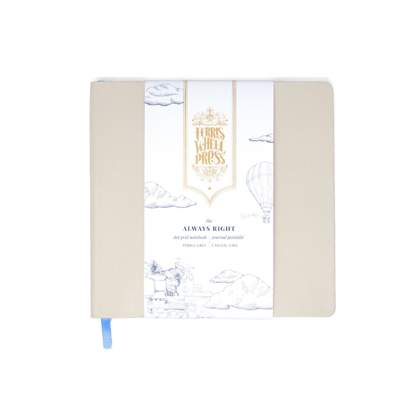 Ferris Wheel Press Always Right Notebook Pebble Grey