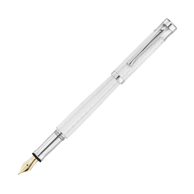 Waldmann Tango Imagination Fountain Pen in White – 18kt Gold Medium